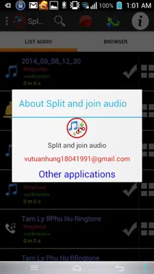 Split and join audio android App screenshot 2